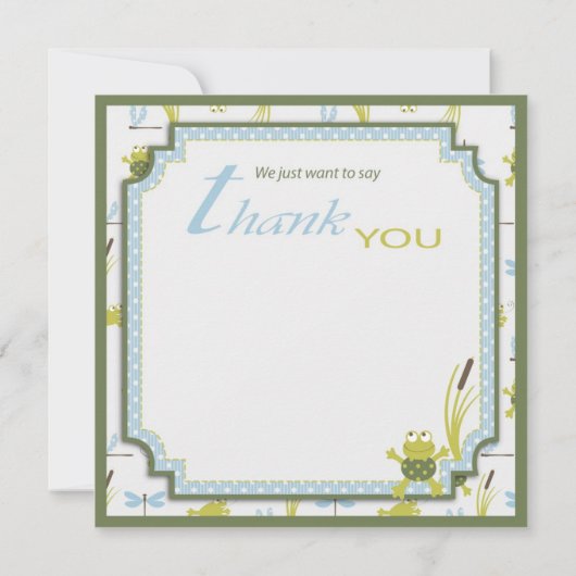 Grenouille coassante et libellule merci (Dos)