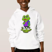 Grenouille comme randonneur avec sac à dos (Devant)