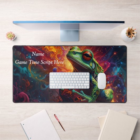 Grenouille cosmique Art Imprimer Conception psyché (Bureau 1)