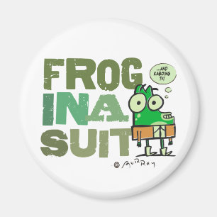 Grenouille dans un aimant de costume