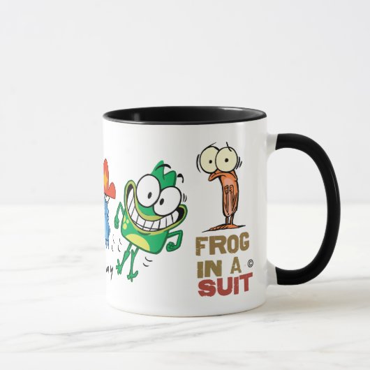 Grenouille dans une tasse de caractère de costume (Droite)