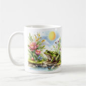 Grenouille d'aquarelle de printemps - Mug d'enfant (Gauche)