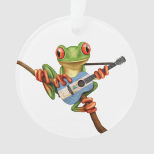 Grenouille d'arbre jouant le blanc de Nicaragua de