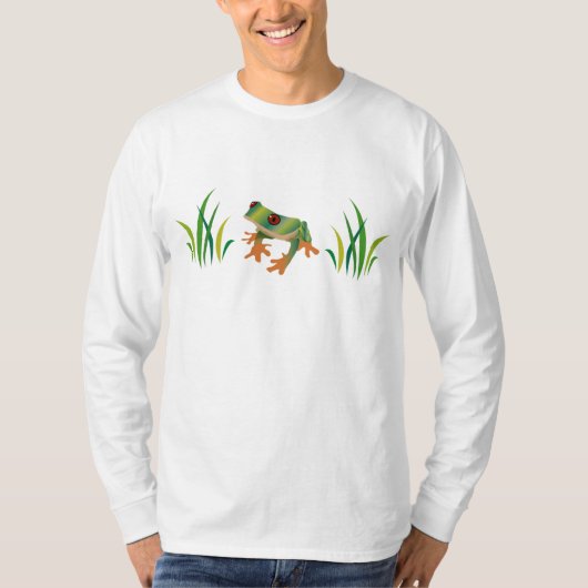 Grenouille d'arbre sur le T-shirt des hommes (Devant)