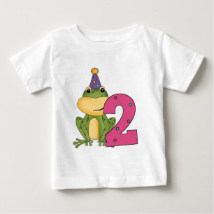 Grenouille de fête 2e anniversaire T-shirts et cad