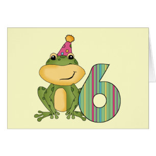 Grenouille de fête 6e anniversaire T-shirts et cad