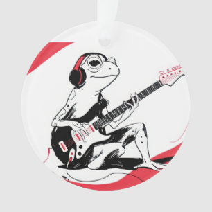 Grenouille de guitare – Art animal musique cool