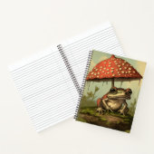 Grenouille de style vintage sous Carnet Spiral Cha (Intérieur)