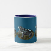 Grenouille d'herbe peinte, Mug de café (Centre)