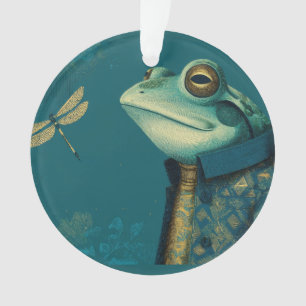 Grenouille élégante & Libellule - Animal surréalis