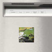 Grenouille et eau Lily Citation inspirante Magnet (In Situ (Lave-vaisselle))