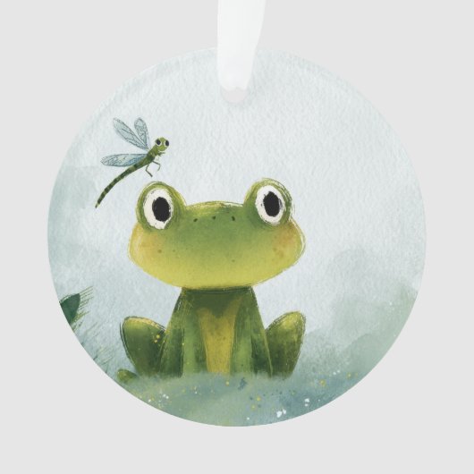 Grenouille et Libellule Mignonnes – Illustration d (devant)
