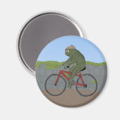 Grenouille gentilhomme sur un aimant à vélo (Recto/Verso)