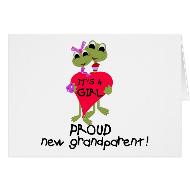 Grenouille grand-parent de chemises et cadeaux pou (Devant horizontal)