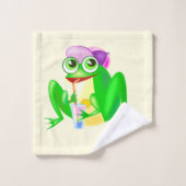 Grenouille heureuse de partie (Gant de toilette)