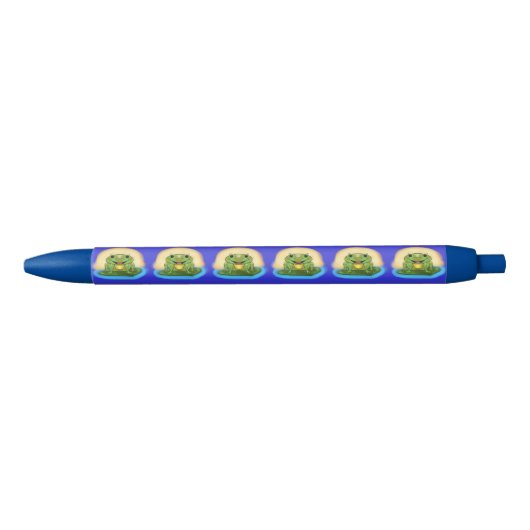 Grenouille heureuse sur un stylo de protection de (Devant)