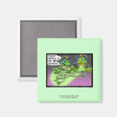 Grenouille Homicide Police Caricature Magnet de no (Recto/Verso)