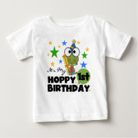 Grenouille Hoppy 1er Anniversaire T-shirts et cade