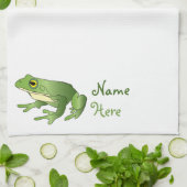 Grenouille individuelle personnalisée - Serviette (Plié)