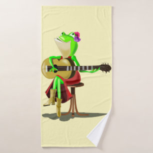 Grenouille Jouer de la guitare
