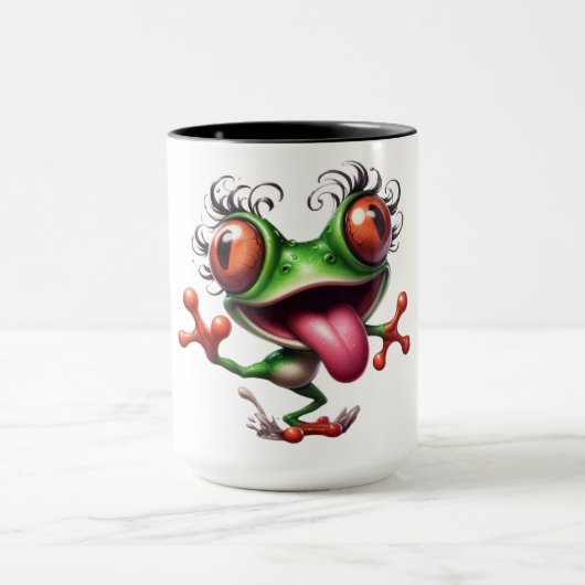 Grenouille joueuse Octobre 14 Mug (Centre)