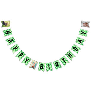 Grenouille Joyeux drapeaux de Bunting Anniversaire
