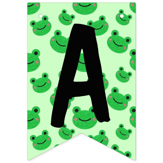 Grenouille Joyeux drapeaux de Bunting Anniversaire (Troisième drapeau)