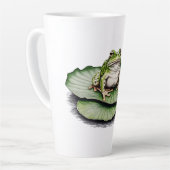 Grenouille Latte Café Mug (Angle gauche)