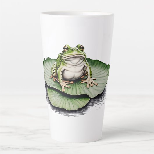 Grenouille Latte Café Mug (Devant)