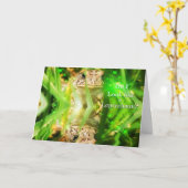 Grenouille Leprechaun - Carte de jour St. Patrick (Fleur jaune)