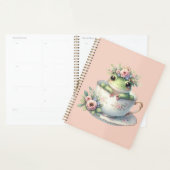 Grenouille lunaire en Teacup Floral (Devant avec enveloppe)