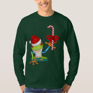 Grenouille lunatique de Noël et T-shirt de sucre