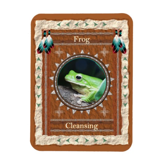 Grenouille - Magnet flexible vinyle nettoyant (Vertical)