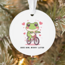 Grenouille Mignonne à Vélo | Cadeau Drôle pour les