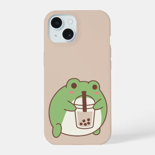 Grenouille Mignonne Buvant du Bubble Tea | Esthéti (Verso)