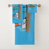 Grenouille mignonne et abeille dans le jardin dess (En situation)