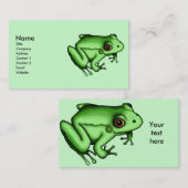 Grenouille, modèle de carte de visite (Devant / Derrière)