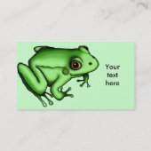 Grenouille, modèle de carte de visite (Dos)