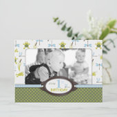 Grenouille nageante de Ribbit Invitation d'anniver (Debout devant)
