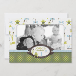 Grenouille nageante de Ribbit Invitation d'anniver