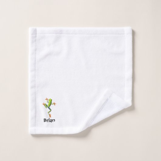 Grenouille personnalisée (Gant de toilette)