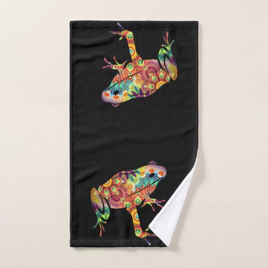 Grenouille psychédélique (Serviette à main)