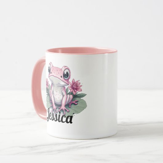 Grenouille rose de la Mug (Devant gauche)