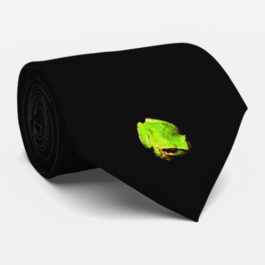 Grenouille solitaire en Cravate noire (Roulé)