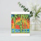 Grenouille sur invitation Bamboo (Debout devant)