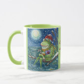 Grenouille sur le log NOËL MUG (Gauche)