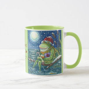 Grenouille sur le log NOËL MUG