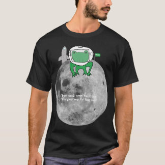 Grenouille sur le T-shirt de lune