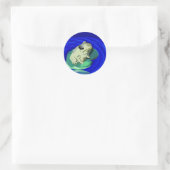 Grenouille sur Stickers Lily Pad (Sac)