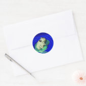 Grenouille sur Stickers Lily Pad (Enveloppe)
